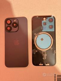 Vetro posteriore iphone 15 pro blu