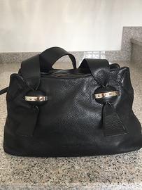 Cromia - Borsa a spalla in pelle nera