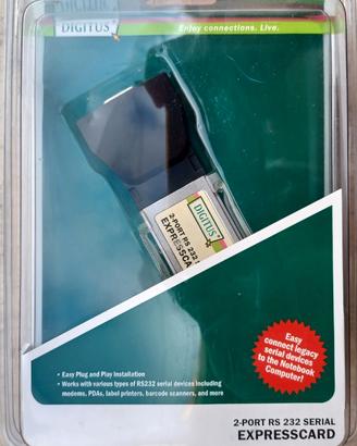 Scheda ExpressCard con doppia porta seriale