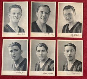 Rara raccolta 14 cartoline AC Milan 1937/38