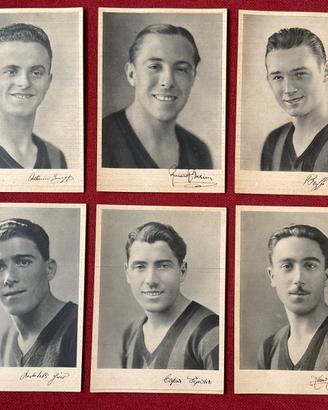 Rara raccolta 14 cartoline AC Milan 1937/38