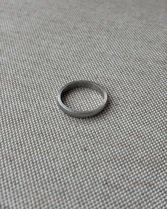 Anello argento fedina spessa