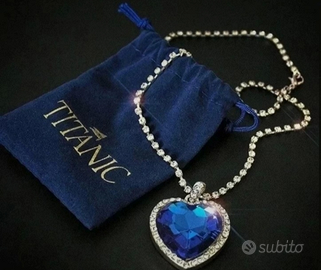 Collana Titanic Cuore dell'oceano Blu Rose Jack