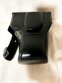 Custodia in pelle nera Fujifilm XT-20