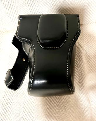 Custodia in pelle nera Fujifilm XT-20