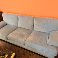 Divani 3 posti+2 posti azzurro chiaro sfoderabili