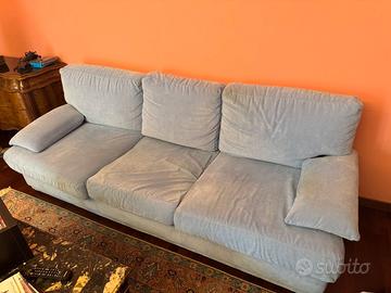 Divani 3 posti+2 posti azzurro chiaro sfoderabili