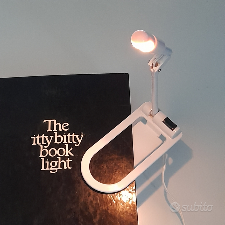 Luce per libri, luce da lettura a LED ricaricabile USB con sensore tattile,  lampada da lettura, clip flessibile sulla luce del libro per la lettura a  letto