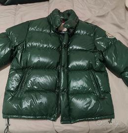 Bomber Giacca Moncler Verde Scuro Retrò