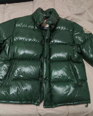 Bomber Giacca Moncler Verde Scuro Retrò