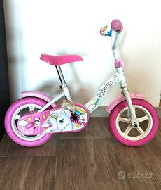 BICICLETTA DINO BIKES "UNICORNO" bimbe da 2-4 anni