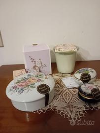 Candela profumata in scatola limoges