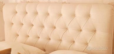 letto  1 piazza 1/2 cm 120 tessuto capitonnè
