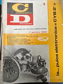 Costruire Diverte 1965  12 numeri rivista  vintage