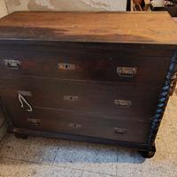 cassettone con specchio '800 da restaurare