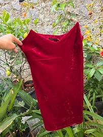 Abito in velluto elasticizzato 
