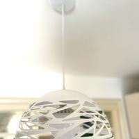 Lampadario sospeso bianco moderno