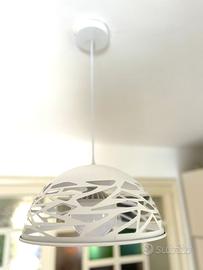 Lampadario sospeso bianco moderno