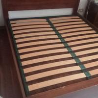 Letto con rete doghe e materasso Aloe