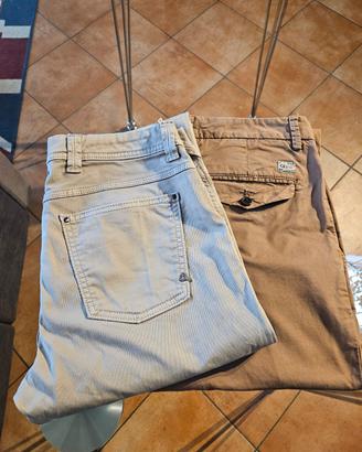 set 2 pantaloni lunghi uomo tg 46