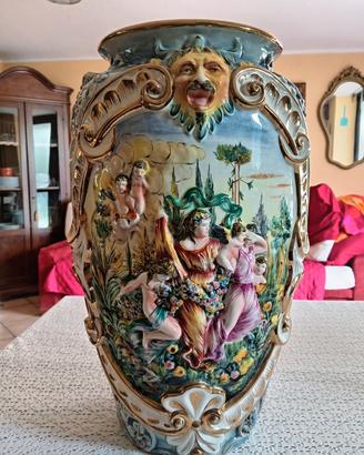 Vaso ceramica Capodimonte 