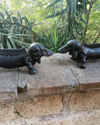 Cani ghisa fermaporta/ pulisci stivali