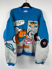 Felpa Garfield rara vintage 1978 Tg.L (S/M)