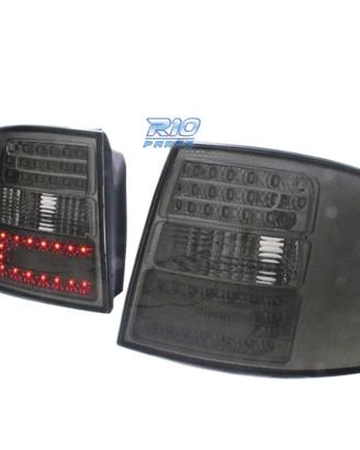 FANALI A LED AUDI A6 4B AVANT 97-04 FONDO CROMATO 