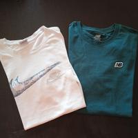 bis di t shirt Nike e New Balance