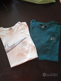 bis di t shirt Nike e New Balance