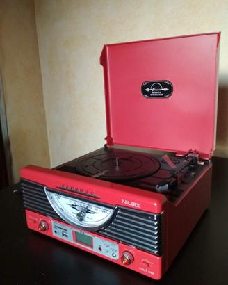 GIRADISCHI NILOX VINTAGE – VINILI /FM/MP3/SD