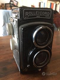Macchina fotografica vintage Rolleicord Compur