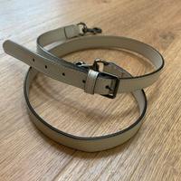 Tracolla Gucci per borsa pelle bianca met argento