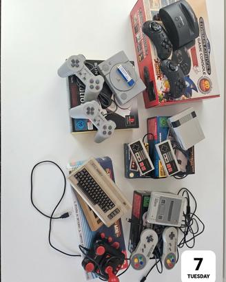 mini console ps1 nintendo nes sega comodore 64