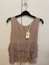 Top Twinset rosa viscosa S