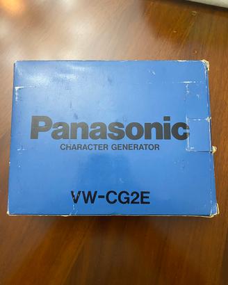 Panasonic Character Generator VW‑CG2E x Videocamer