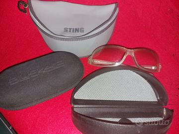 Occhiale da sole e porta occhiali