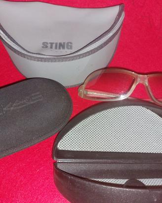 Occhiale da sole e porta occhiali