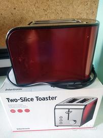 🍞 Tostapane Intertronic 2 Scomparti (Rosso) nuovo