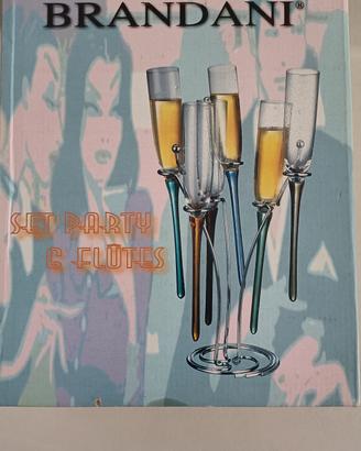 Set Party 6 bicchieri Flutes - vintage