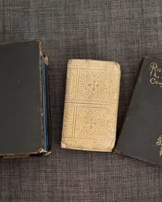 Lotto tre libri antichi preghiera da collezione