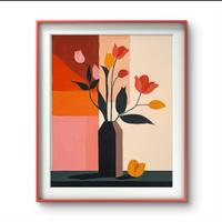 Dipinto di Assunta S. - Tulipani al Mattino