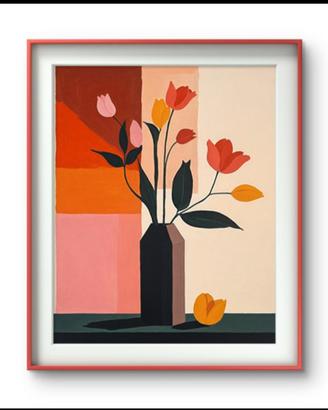 Dipinto di Assunta S. - Tulipani al Mattino