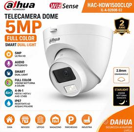 Telecamera Dahua 5Mp Full Color Audio Dual Light
