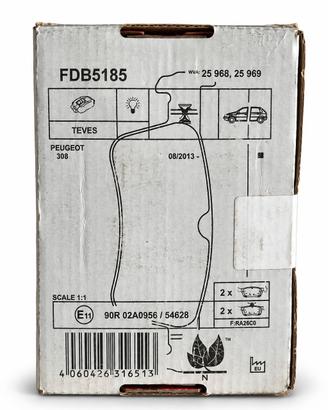 PASTIGLIE FRENO FERODO FDB5185 – PEUGEOT 308 – SIS