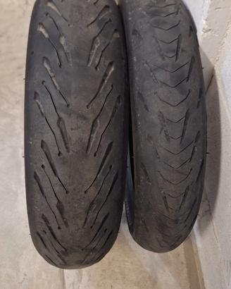 coppia gomme moto michelin road 5