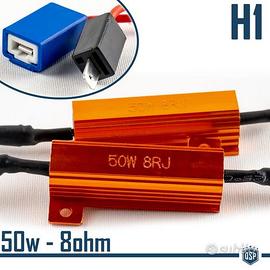 RESISTENZE SPEGNI SPIA CANBUS 50W-8 OHM Kit Led H1