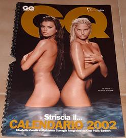 CALENDARIO GQ 2002 VELINE CANALIS CORVAGLIA