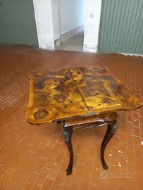 TAVOLINO DA GIOCO STILE LUIGI XV RESTAURATO