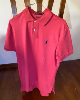 Polo Raph Lauren uomo rosa taglia m